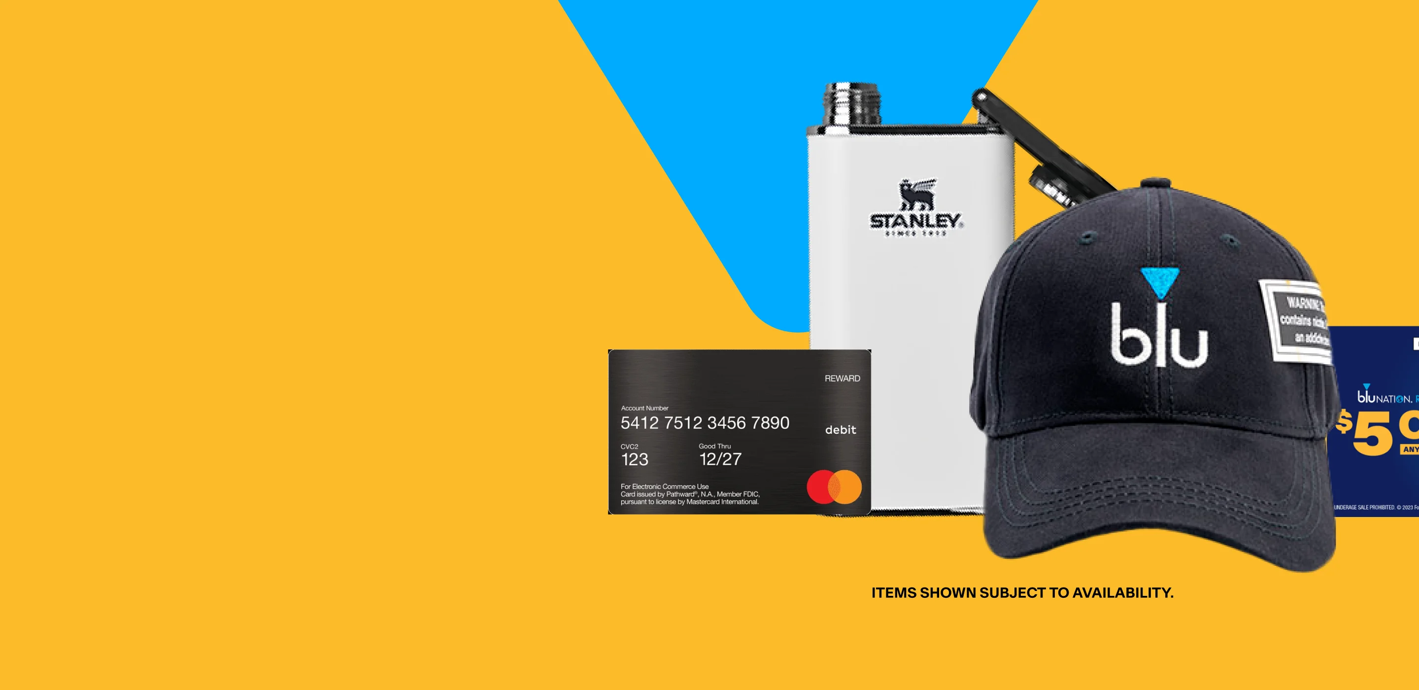 Blue Nation reward products - Items shown subject to availability